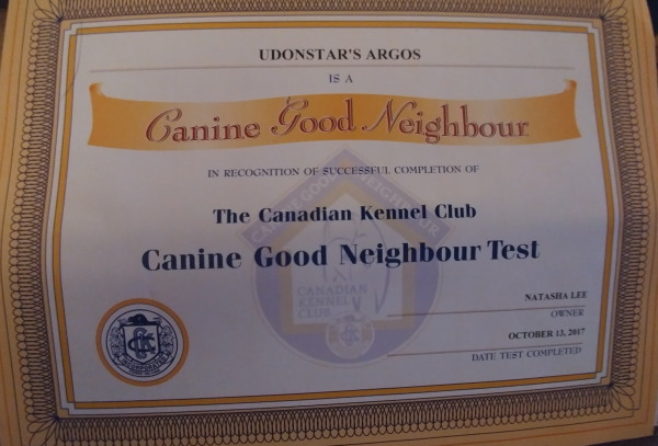 Argos CKC certificate